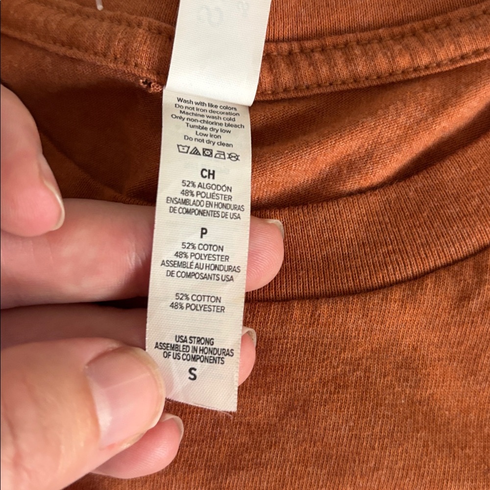 Bella Canvas Thanksgiving Turkey Graphic Tee Burnt Orange Sz S - Picture 6 of 7